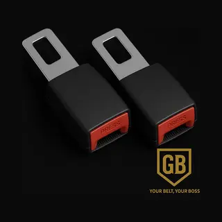 Gordelbaas Auto Gordelverlenger - Zwart - 2 Stuks - Auto Gesp - Verlengstuk - Zwangerschapsgordel - Gordel Clips