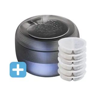 Maxipets ® Deluxe Drinkfontein Voor Kat En Hond - Drinkfontein Kat - Water Fontein Kat - Waterdispenser - Katten Fontein - Geruisloos - Zwart -