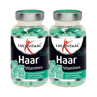 Lucovitaal Gummies Vitamine Haar - 2 X 60 Gummies - Voordeelverpakking