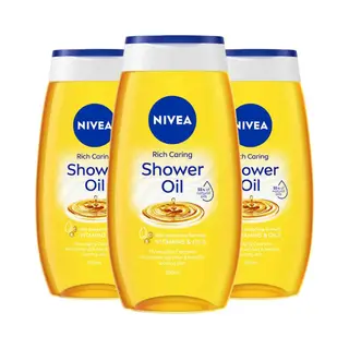 3x Nivea Doucheolie Rich Caring 200 Ml