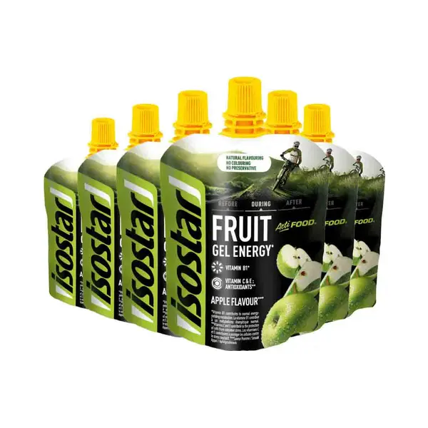 6x Isostar Energy Gel Appel 90 Gr thumbnail
