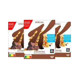 3x Kellogg's Special K Dark Chocolate 300 Gr