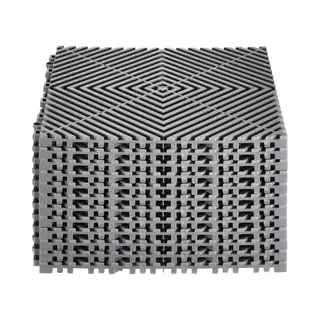 In Elkaar Grijpende Drainagematten – Modulair Kussensysteem, 30, 5 X 30, 5 Cm, 12 Stuks Antislip Grijze Pp-vloertegels Voor Drainage, Ideaal Voor