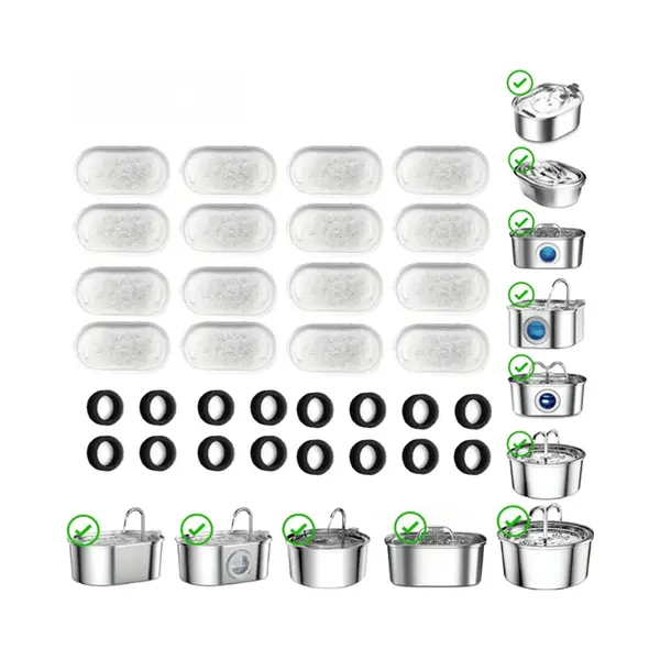 Live Livé® Katten Waterfontein Filters – 16 Stuks Koolstoffilter Set thumbnail