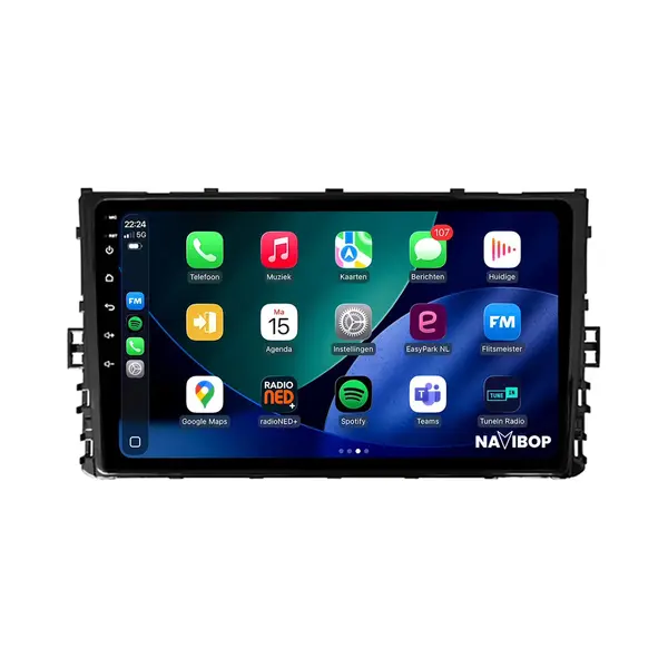 Navibop Geschikt Voor Volkswagen T-Roc (2015 T/m 2022) | 4+64GB 8-Core | 9 Inch Android 15.0 CarPlay Autoradio | Draadloos CarPlay & Android Auto | Mic, thumbnail