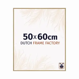 Dutch Frame Factory - Bilderrahmen 50x60 Cm - Buche Hell - Bilderrhamen Aus Kunststoff Mit Antireflex Kunstglas - Fotorahmen 50x60 Cm - Easy