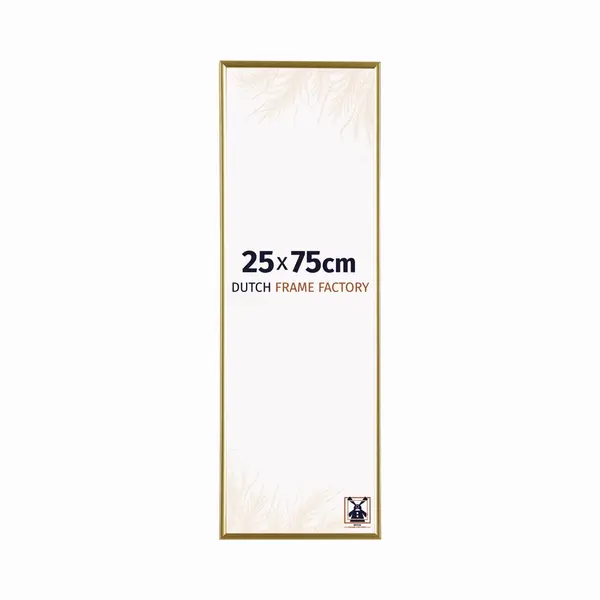 Dutch Frame Factory - Bilderrahmen 25x75 Cm - Gold - Bilderrhamen Aus Kunststoff Mit Antireflex Kunstglas - Fotorahmen 25x75 Cm - Easy thumbnail