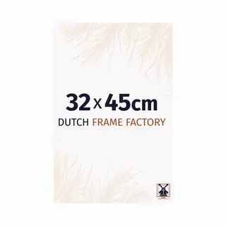 Dutch Frame Factory - Bilderrahmen 32x45 Cm - Weiß Hochglanz - Bilderrhamen Aus Kunststoff Mit Antireflex Kunstglas - Fotorahmen 32x45 Cm - Easy