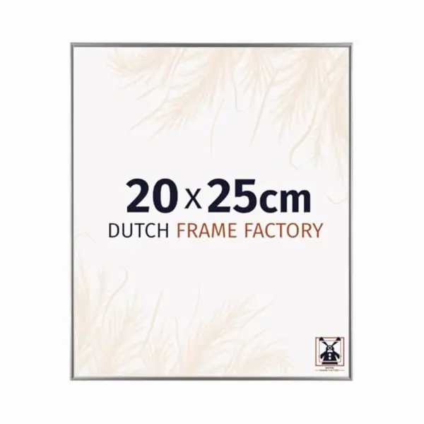 Dutch Frame Factory - Bilderrahmen 20x25 Cm - Silber Hochglanz - Bilderrhamen Aus Kunststoff Mit Antireflex Kunstglas - Fotorahmen 20x25 Cm - Easy thumbnail
