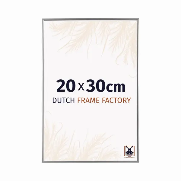 Dutch Frame Factory - Bilderrahmen 20x30 Cm - Silber Hochglanz - Bilderrhamen Aus Kunststoff Mit Antireflex Kunstglas - Fotorahmen 20x30 Cm - Easy thumbnail