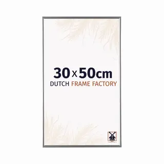 Dutch Frame Factory Fotolijst 30x50 Cm - Kunststof - Zilver Hoogglans - Easy
