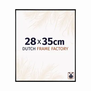 Dutch Frame Factory Fotolijst 28x35 Cm - Kunststof - Zwart Hoogglans - Easy
