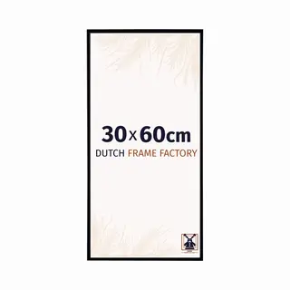 Dutch Frame Factory - Fotokader 30x60 Cm - Zwart Mat - Kunststof Fotokader Met Ontspiegeld Kunstglas - Kader 30x60 Cm - Easy