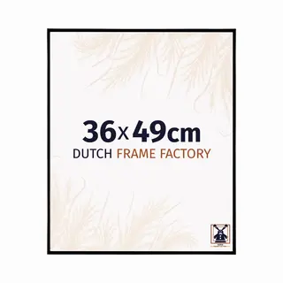 Dutch Frame Factory Fotolijst 36x49 Cm - Kunststof - Zwart Mat - Easy