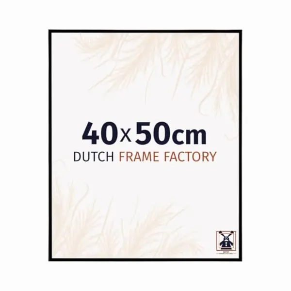 Dutch Frame Factory - Bilderrahmen 40x50 Cm - Schwarz Matt - Bilderrhamen Aus Kunststoff Mit Antireflex Kunstglas - Fotorahmen 40x50 Cm - Easy thumbnail