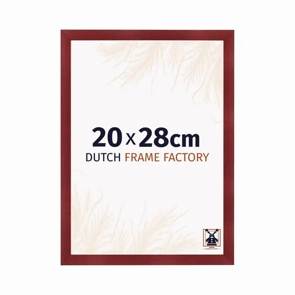 Dutch Frame Factory Fotolijst 20x28 Cm - Mdf - Wijnrood Geveegd - Praag thumbnail