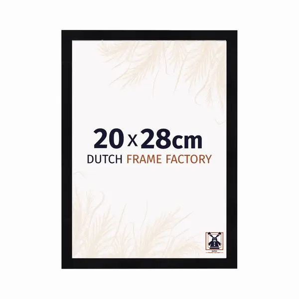 Dutch Frame Factory Fotolijst 20x28 Cm - Mdf - Zwart Hoogglans - Praag thumbnail