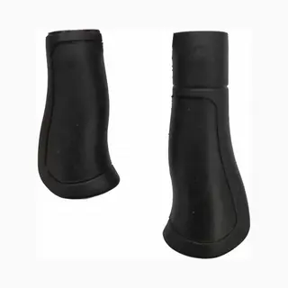 Rieba® Handvatten Fiets - 120 + 90 Mm Lang / Kort - Handvat Voor Fietsstuur - Handgrepen Ergonomisch - Binnendiameter 22 Mm - 2 Stuks - Rubber -