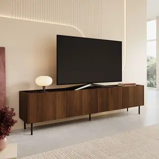 Meubella - Tahiti - Tv-Meubel - Donker Eiken - 200 Cm