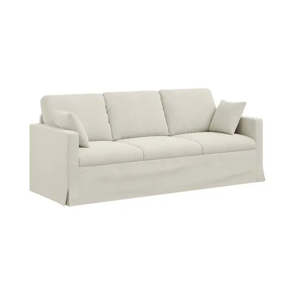 VidaXL Sofa Creme 198 X 78 X 80 Cm Samt thumbnail