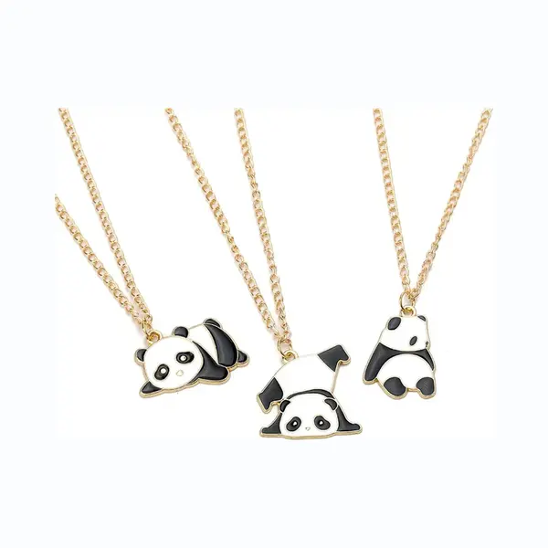 Bff Ketting Voor 3 - Vriendschapsketting Panda’s - Best Friends Ketting - Kasey thumbnail