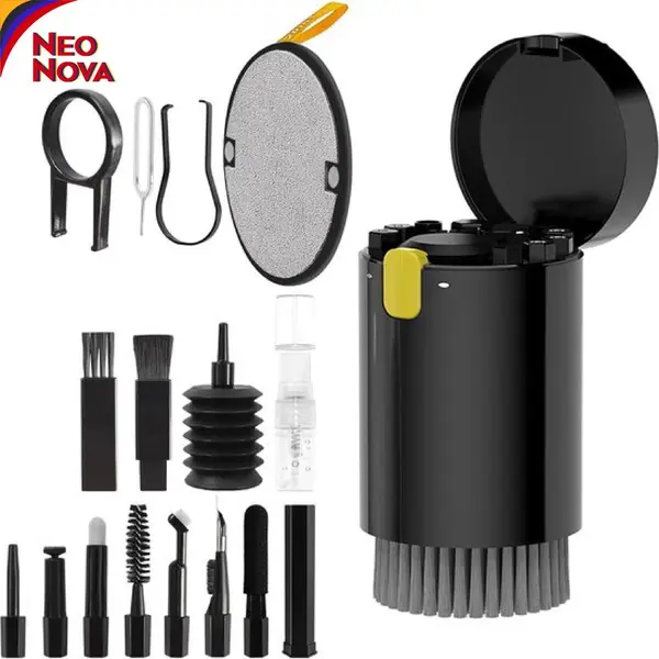 NeoNova Cleaning Kit 20-in-1 Elektronica – Pc – Laptop, Telefoon, Camera & Toetsenbord Schoonmaak – Complete Accessoire Kit – Zwart thumbnail