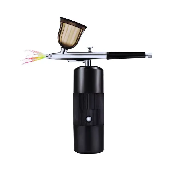 Myon Home Airbrush Set Draadloos Met Mini Compressor – 3 Snelheden – Oplaadbare 1200mAh Batterij – Inclusief 3 Reservoirs (5/20/40ml) – Voor Make-up, thumbnail