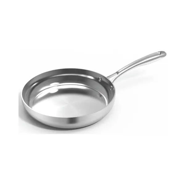 Safecourt Kitchen Rvs Koekenpan - Ø 24 Cm Pan - Inductie, Elektrisch, Keramisch & Gas - Pfas & Ptfe Vrij - Stainless Steel thumbnail