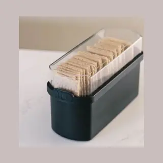 Jq Liv Cracker Bewaardoos Zwart - 100% Luchtdicht - Altijd Verse Crackers! - Knackebrood -