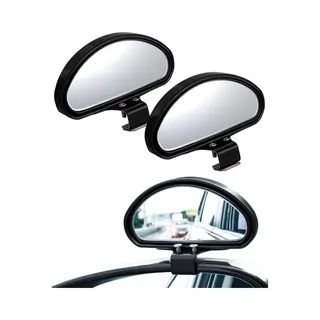 Excitat 2-Pack - Auto Achteruitkijkspiegel - Dodehoekspiegel - Voor Alle Auto's - Verstelbare Hoek - Bolle Spiegel