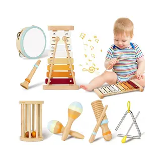 Kraftverdia® - Muziekinstrumenten Voor Kinderen - Percussie Kinderinstrumentenset Voor Baby's - Muziek Speelgoed - Verjaardagscadeau Voor Kinderen