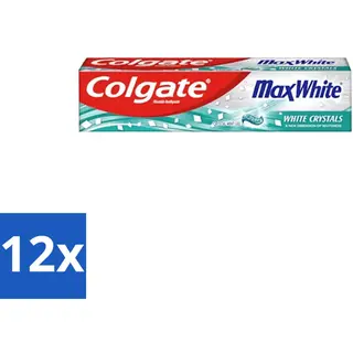 12 X Colgate - Max White - Whitening Crystals - Tandpasta - 100ml - Tandpasta - Witte Tanden - Whitening Crystals - Tanden Reinigen - Vlekken