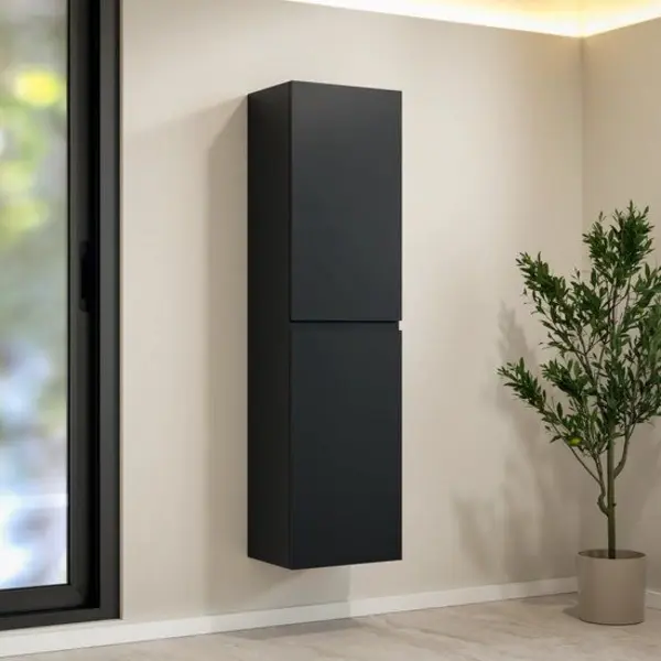 Mirlux Kolomkast Ruvo - 150cm - Mat Zwart thumbnail