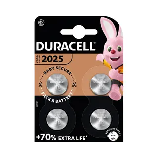 2x Duracell Knoopcelbatterijen 2025 4 Stuks