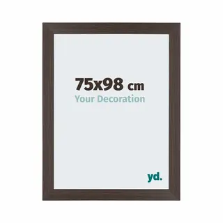 yd. Your Decoration - Puzzellijst 75x98 Cm - Eiken Donker - Puzzellijst 1500-2000 Stukjes - Mdf Fotolijst - Mura