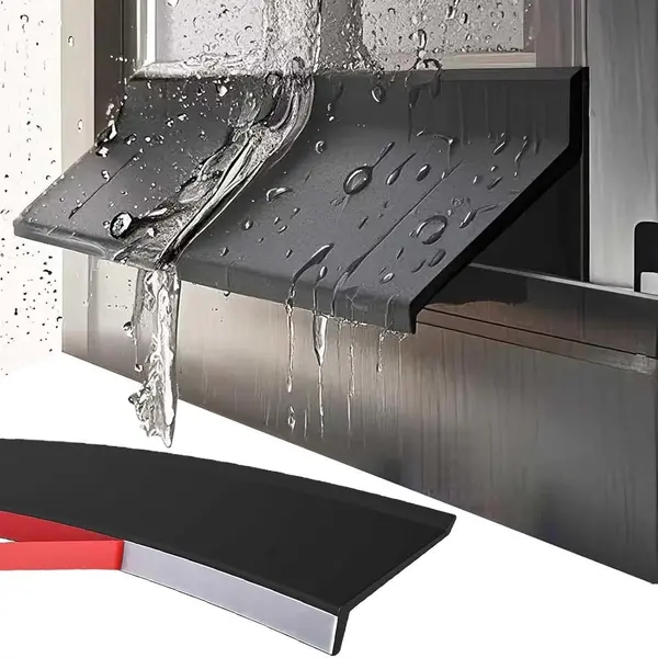 Obosoe Zelfklevende Waterdichte Barrière Voor Buitenramen - Waterdichte Strip Voor Buitenramen, Rubberen Regenwatergoot, 135° Hoekontwerp Voor Efficiënte thumbnail