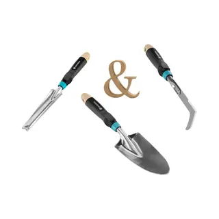 Gardena EcoLine Tuingereedschap Set – Onkruidsteker + Tuinschepje + Voegenkrabber – Duurzaam - Premium Handset