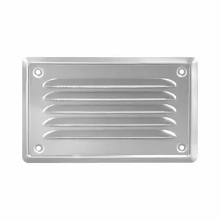 Kaia Ventilatierooster Rvs - Rechthoekig Luchtrooster - Ventilatie Rooster - Schoepenrooster - 16, 5 X 10 Cm Buitenzijde - Incl. Gaas