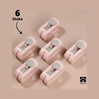 Dekbedclips - Stevige Dekbedclips - 6 Stuks - Roze - Stevige Dekbed Klemmen Met Opbergbox - Dekbedovertrek Clips - Deken Clips - Dekbed Knijpers -