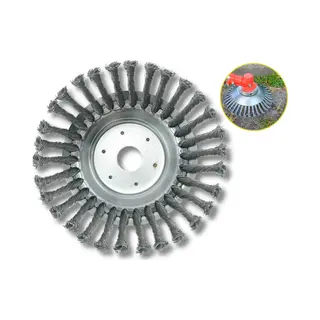 Onkruidborstel Voor Bosmaaier | 20 Cm Staalborstel | Universele Onkruidborstel Onkruidverwijderaar - Voegenborstel - Grastrimmer