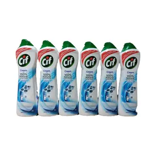 Cif Cream Original - 100 % Natural Cleaning Particles - 6 X 500 Ml - Voordeelverpakking