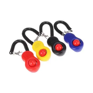 Clicker Training Voor Huisdieren - Met Koord - Zwart Rood Geel Blauw - 1 St