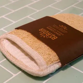 Beroïa Puur En Natuurlijk Loofah-handschoen - Douche - Hammam - Scrub De Huid - Tweezijdig 1st