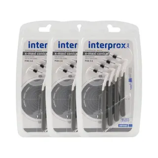 Interprox Plus X-Maxi - Phd 2.6 - Grijs - 3 X 4 Stuks - Voordeelpakket