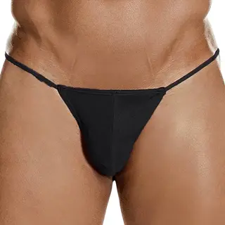 Sexy Heren G-String – Verleidelijke String Slip Voor Mannen – One Size – Zwart – Ultra Comfortabel Ondergoed Met Bikini Design