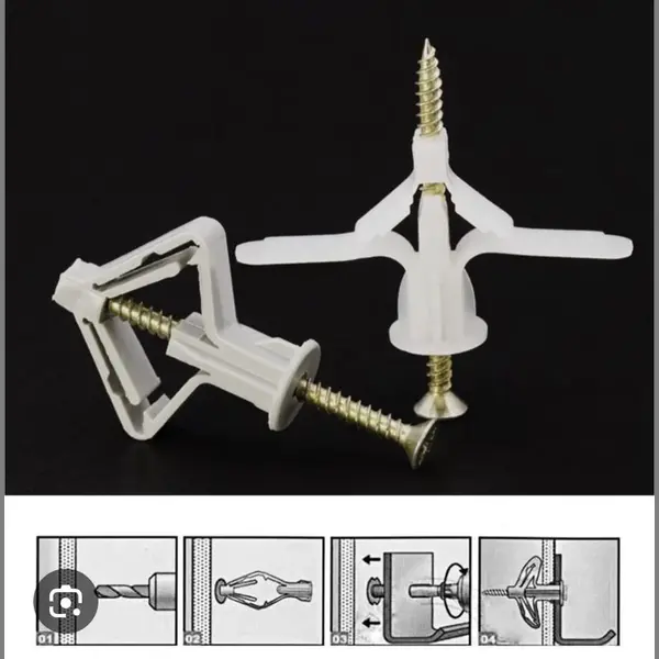 Hofftech Betrouwbare Gipspluggen - Ideaal Voor Holle Wanden 5, 7 X 30 Mm ( 20 Stuks ) thumbnail