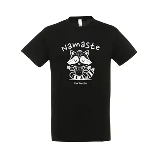 Sol's Namaste T-shirt – Yoga T-shirt – Fun T-shirt – Zwart – Grappig Shirt – Yoga Kleding – Leuk Cadeau – Yoga Shirt Dames – Yoga Shirt