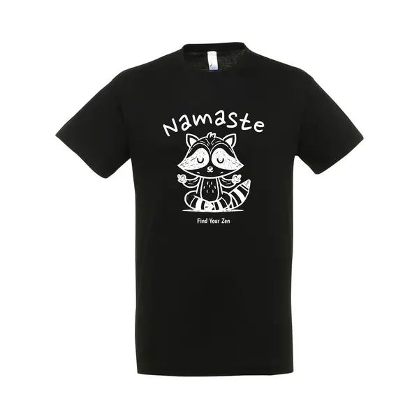 Sol's Namaste T-shirt – Yoga T-shirt – Fun T-shirt – Zwart – Grappig Shirt – Yoga Kleding – Leuk Cadeau – Yoga Shirt Dames – Yoga Shirt thumbnail