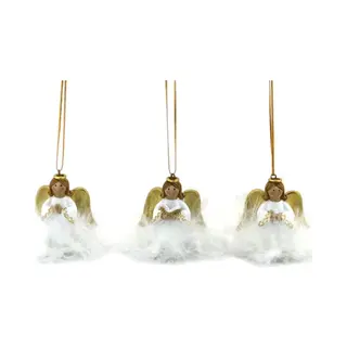 Home Society Kerst Ornament Engel Wit 3 Stuks