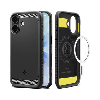 Spigen Rugged Armor Mag MagSafe Hülle Für IPhone 17 - Mattschwarz